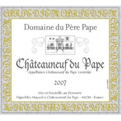 CHÂTEAUNEUF DU PAPE rouge 2007 Vignobles MAYARD Cuvée du Père PAPE 75cl